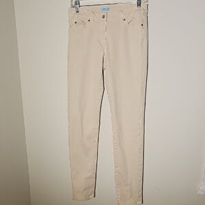 J. McLaughlin Women's Beige Skinny Jeans In A Size 4.